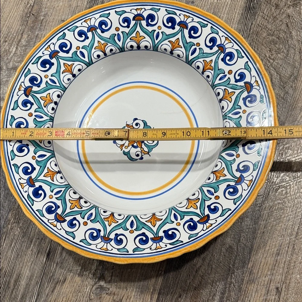 Williams Sonoma Savona 14 in Ceramic Pasta/Salad Bowl EUC